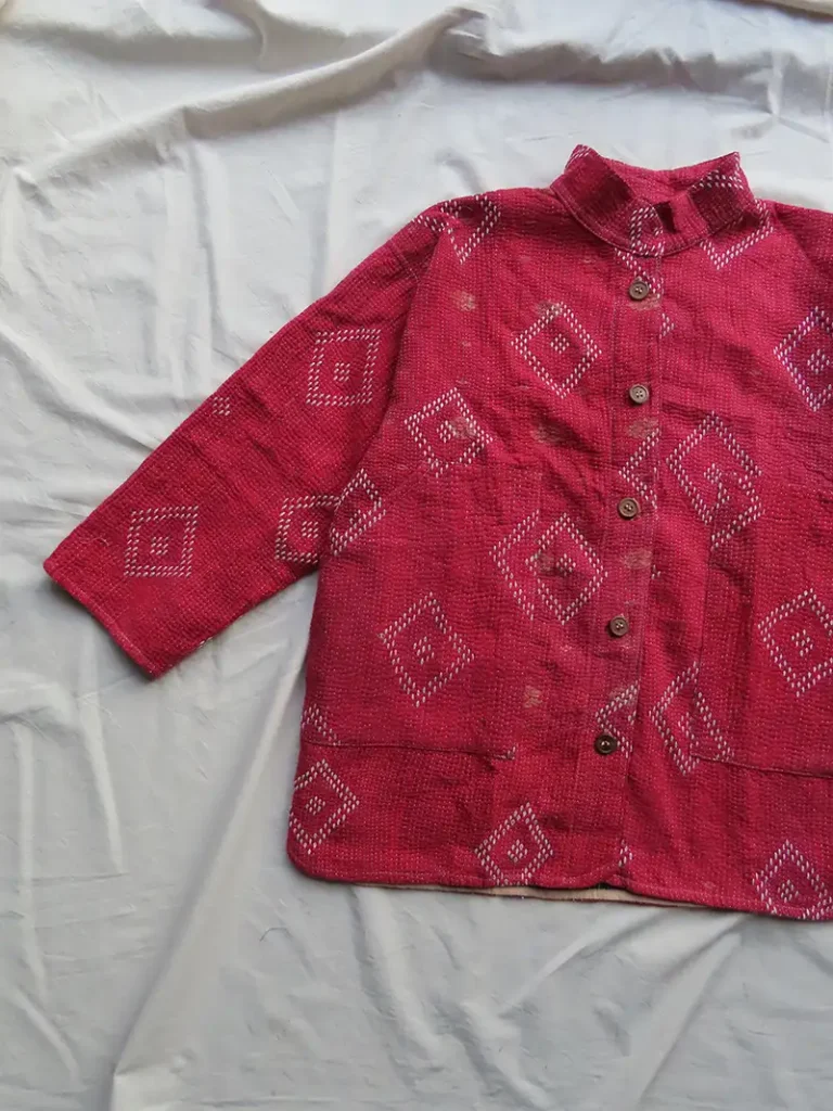 kantha stitched jacket