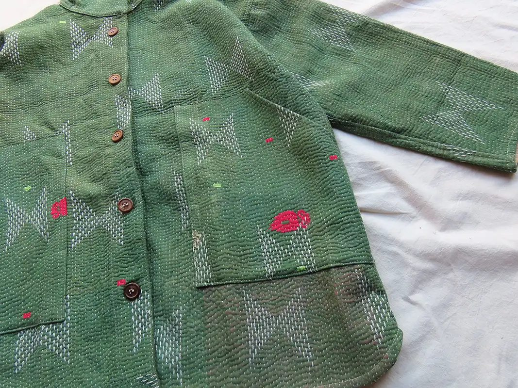 kantha quilted jacket