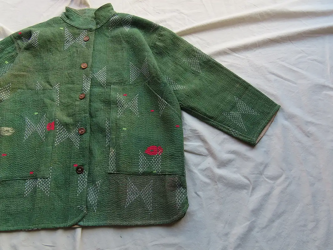 kantha quilted jacket