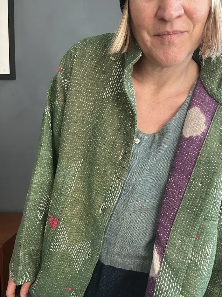 vintage kantha jacket