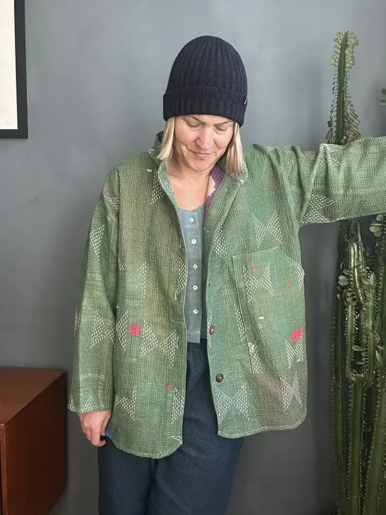 vintage kantha jacket