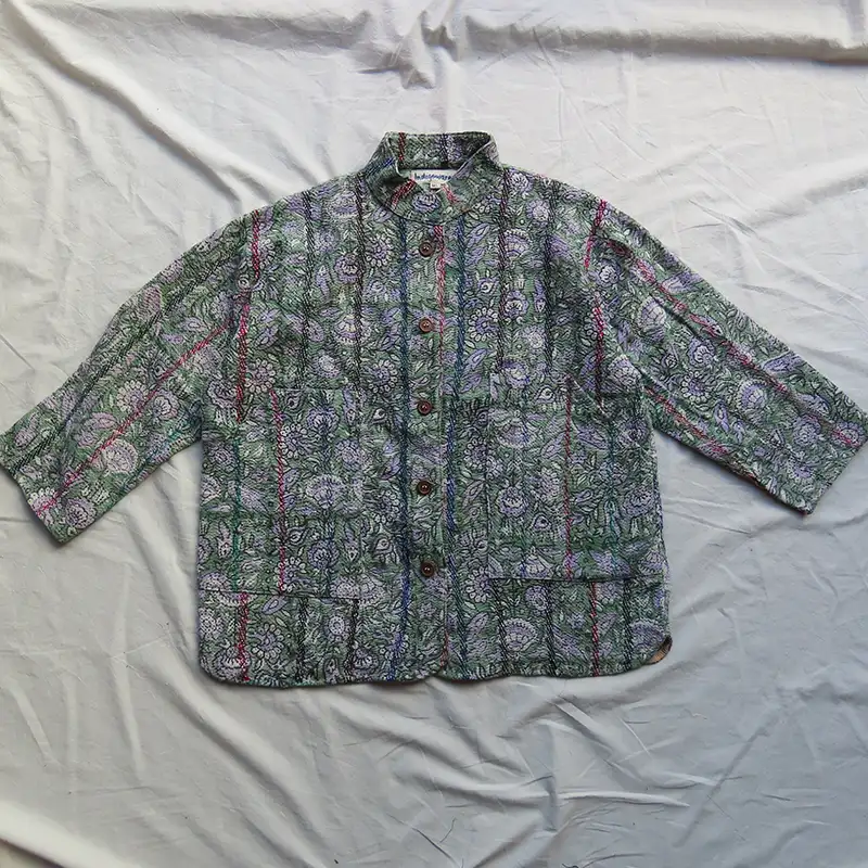 kantha quilted jacket