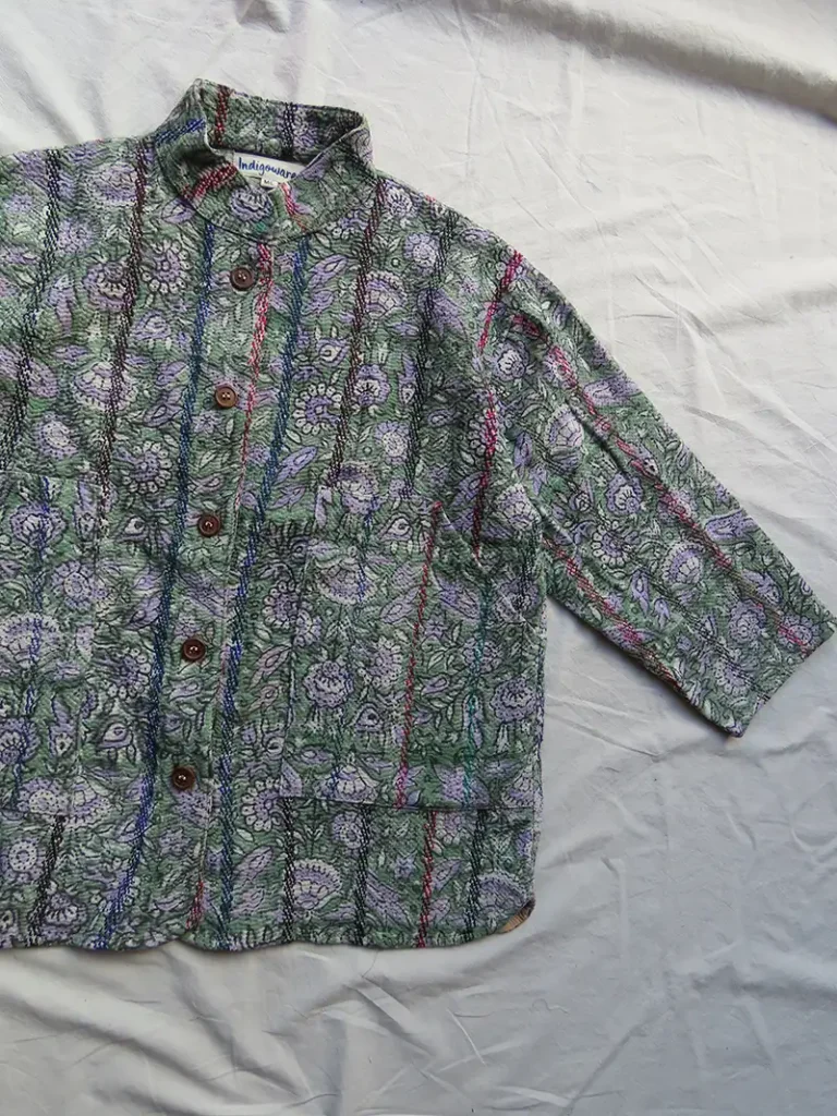kantha quilted jacket