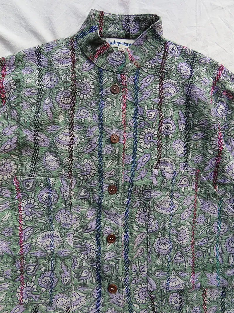 kantha quilted jacket