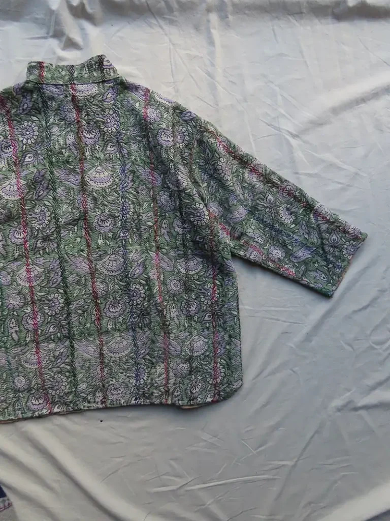 kantha quilted jacket