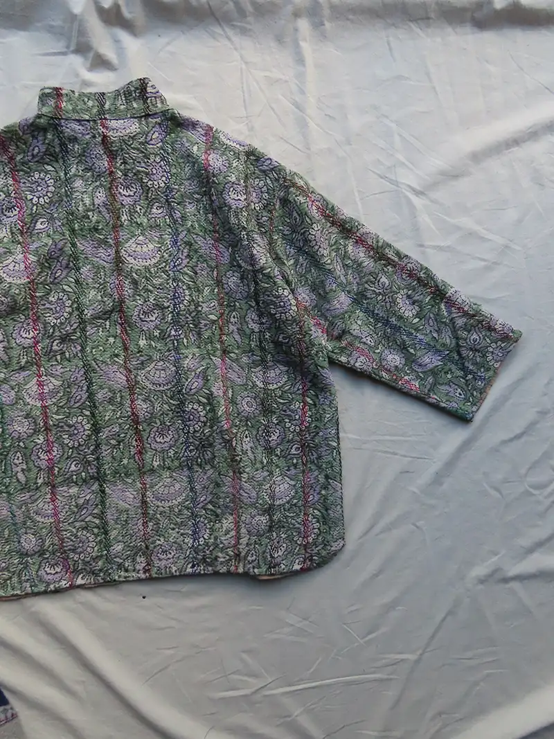 kantha quilted jacket