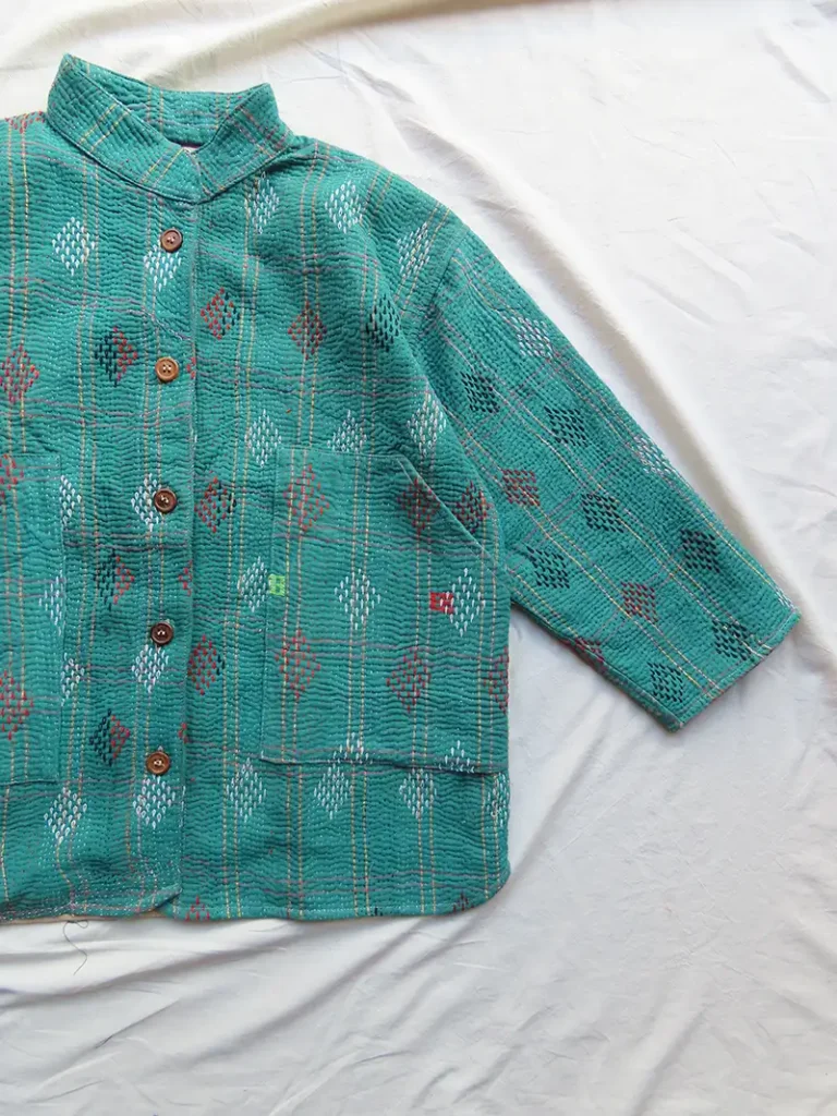 kantha quilted jacket