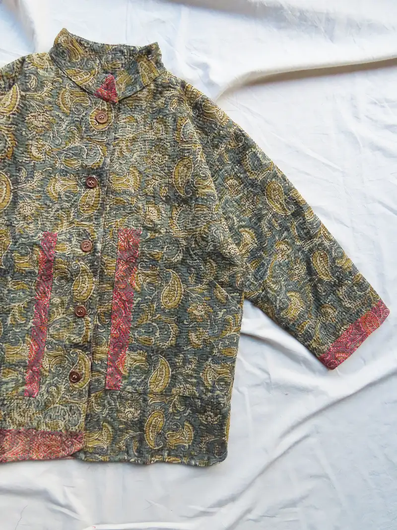 short kantha jacket