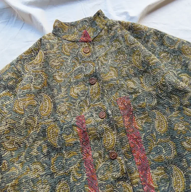 short kantha jacket