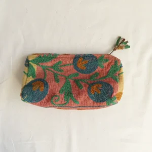 kantha fabric pouch