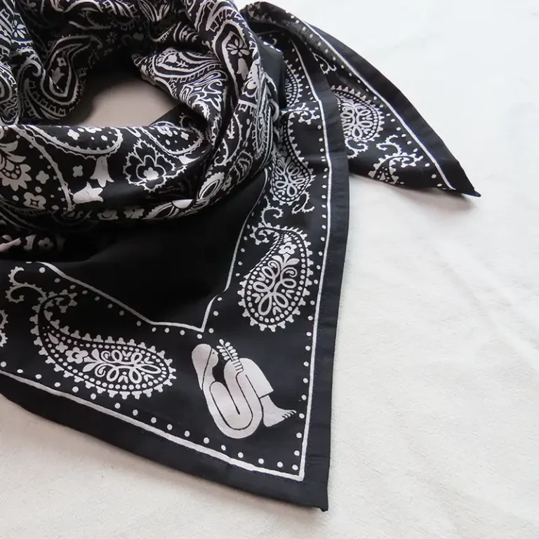 black bandana scarf