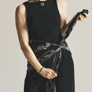 black bandana scarf