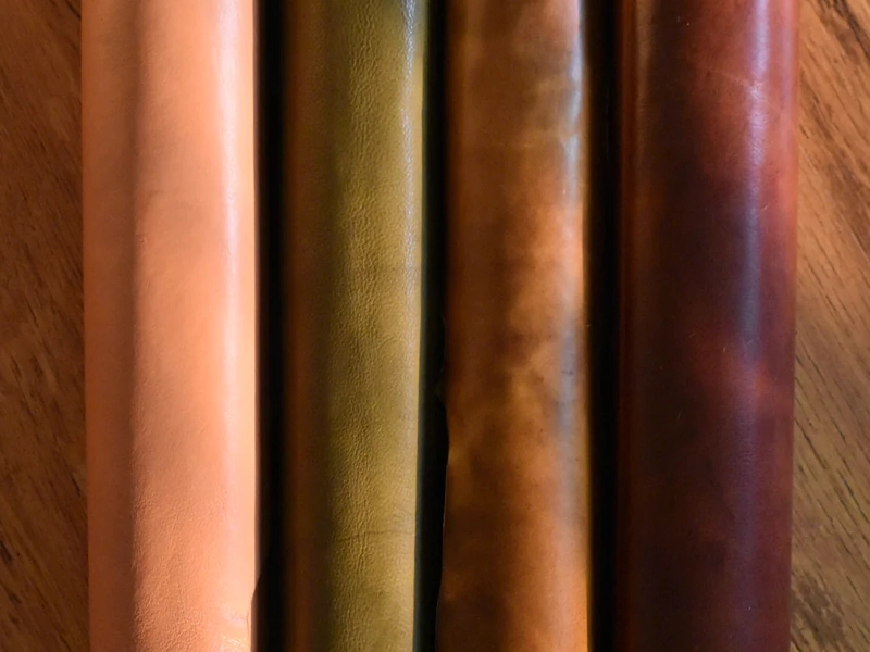 Vegetable tanned leather