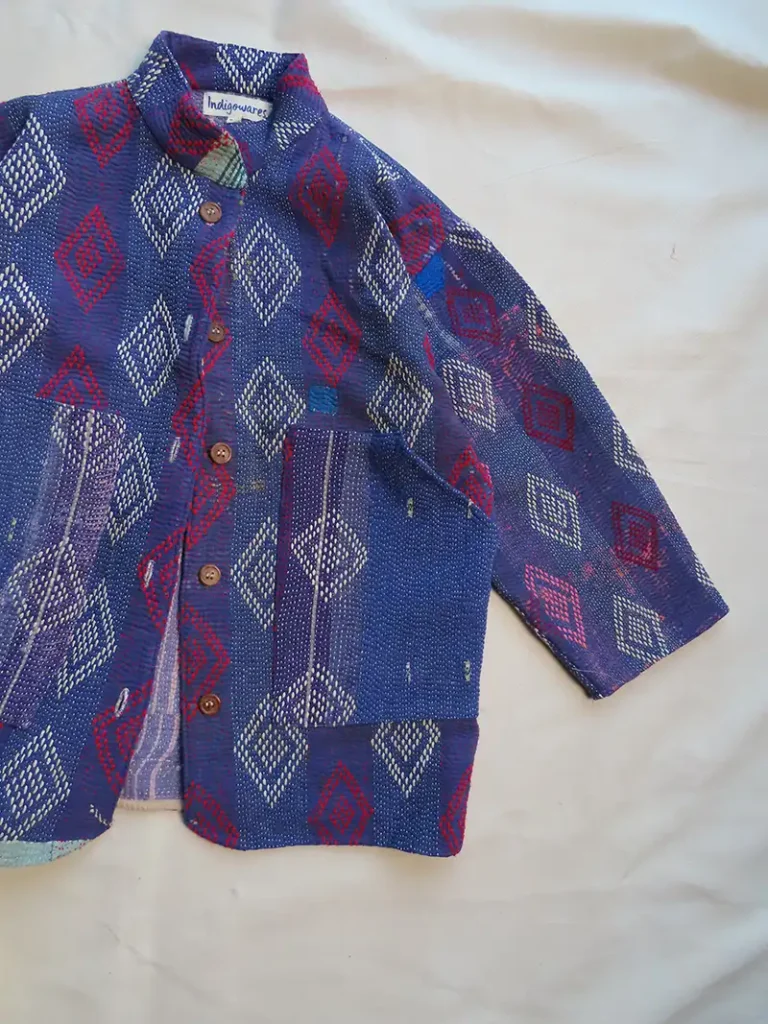 short kantha jacket