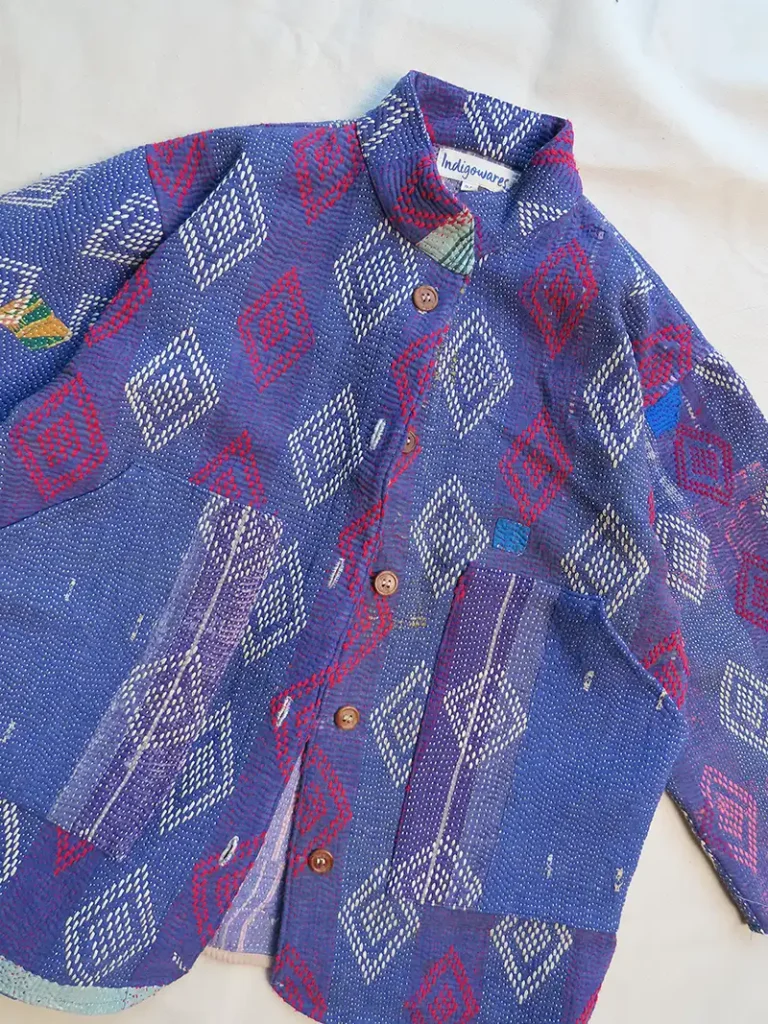 short kantha jacket