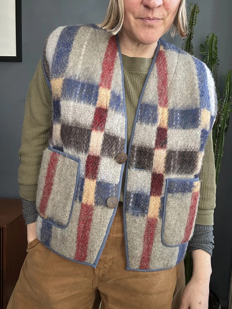 handwoven wool check