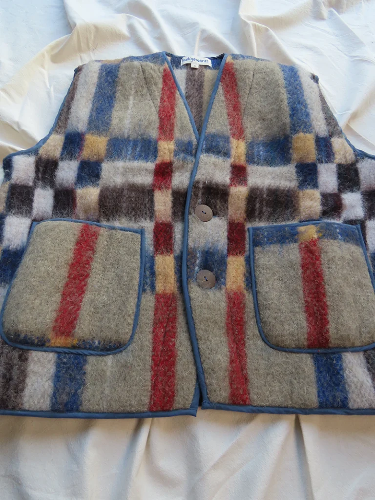 handwoven wool check
