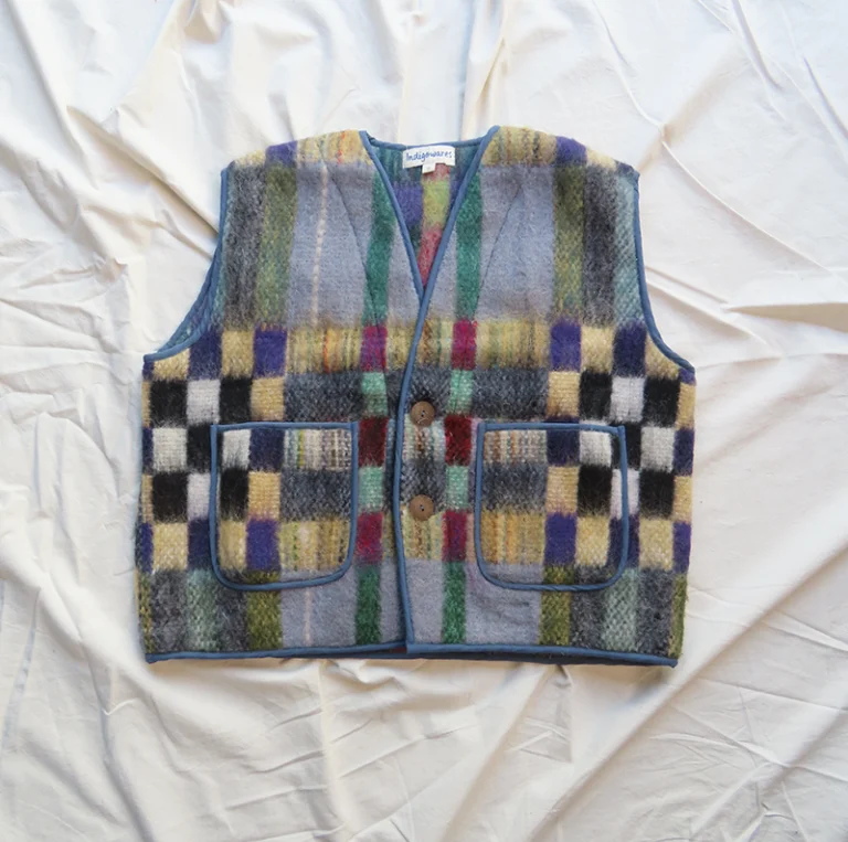 handwoven wool check