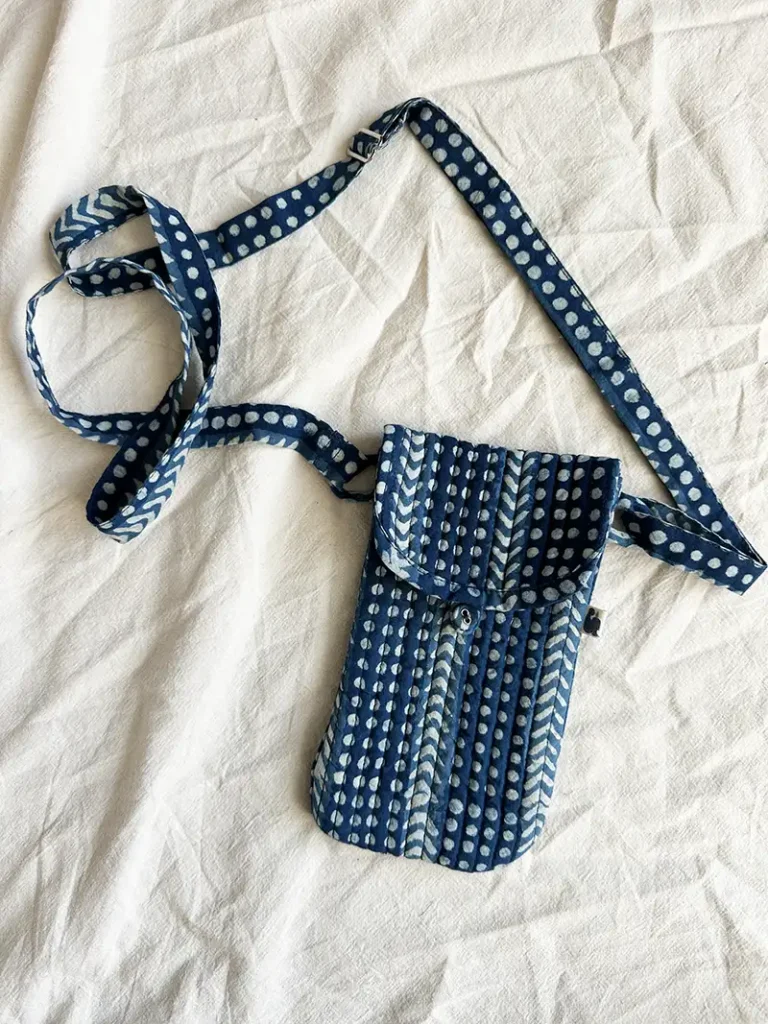 Organic cotton phone bag