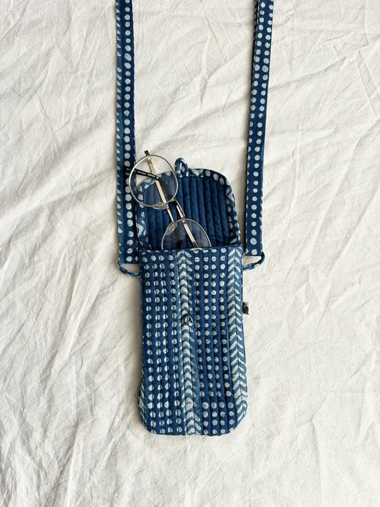 Organic cotton phone bag
