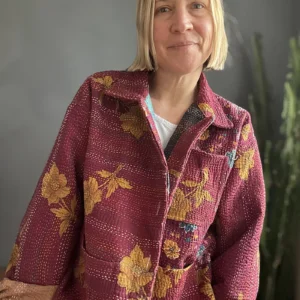 QUILTED KANTHA JACKET