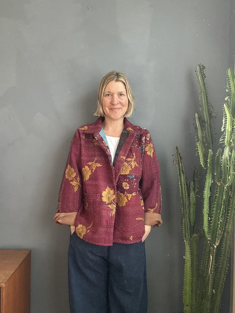 QUILTED KANTHA JACKET
