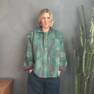 QUILTED KANTHA JACKET