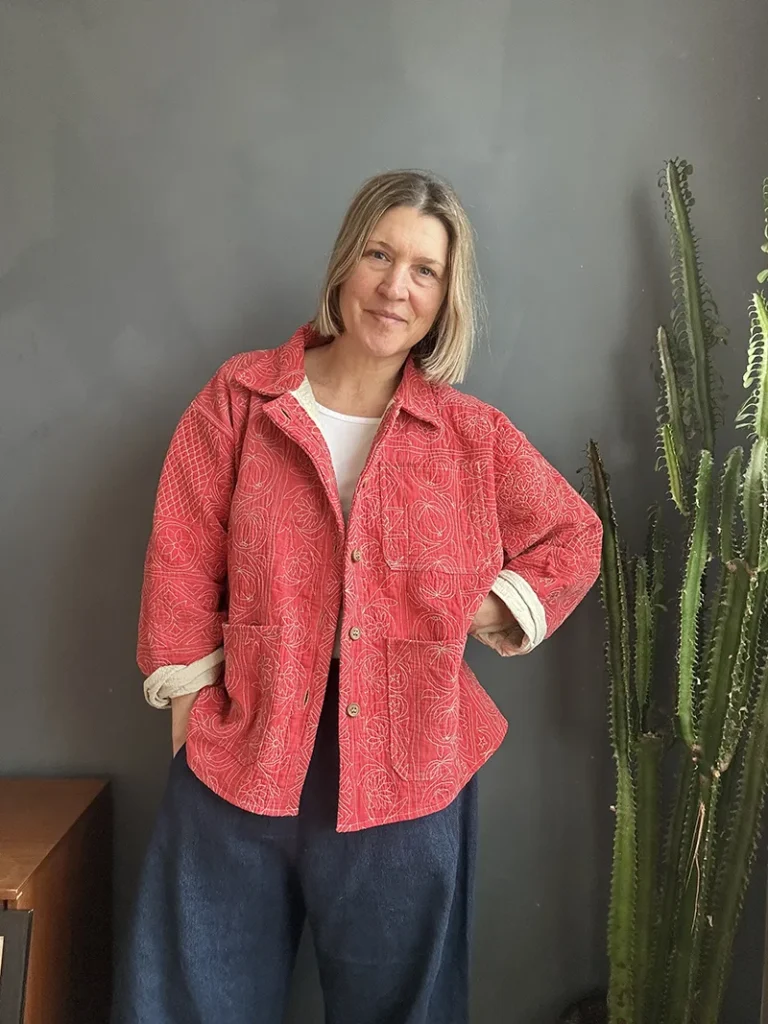 quilted kantha jacket