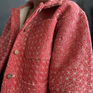 ZOOM IN OF KANTHA STITCHES