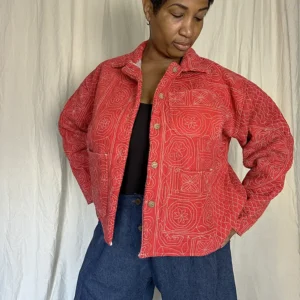 PINK KANTHA CHORE JACKET