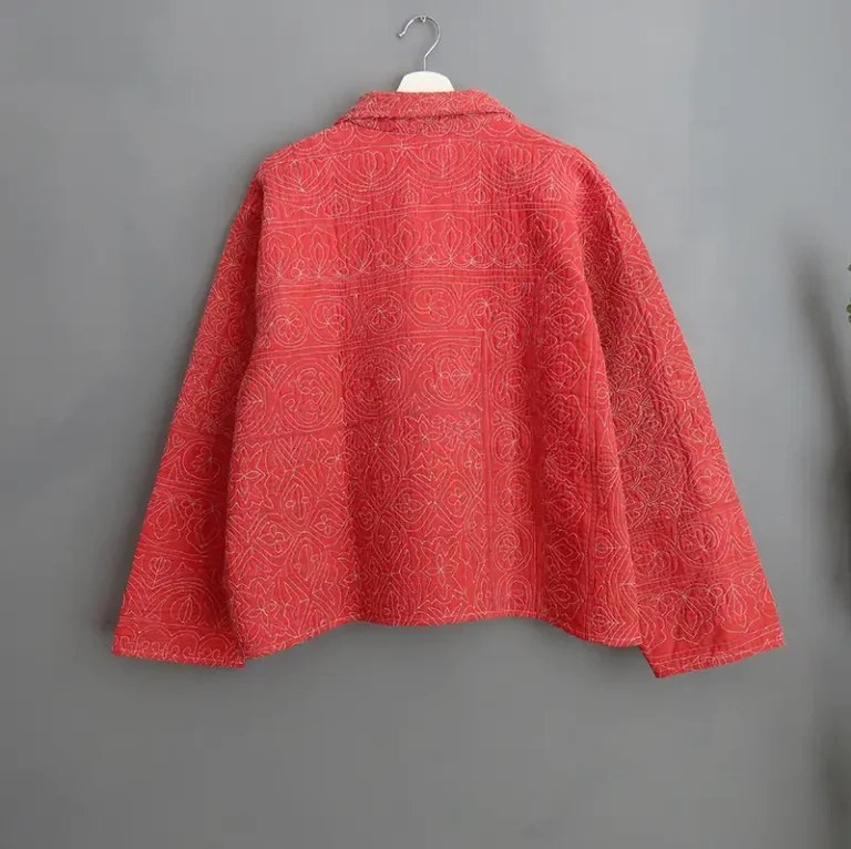 back of sujani kantha jacket