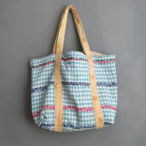 kantha fabric tote bag