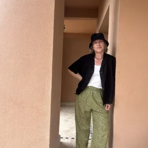 Camo Barrel Leg Trouser