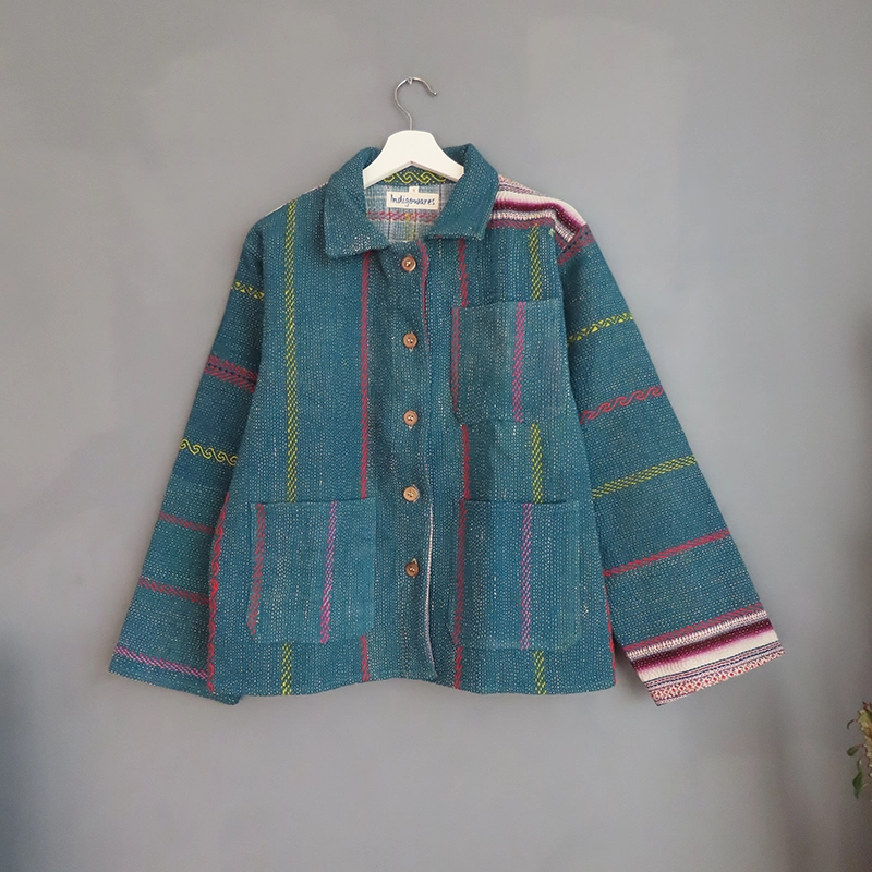 kantha quilted jacket