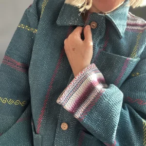kantha quilted jacket