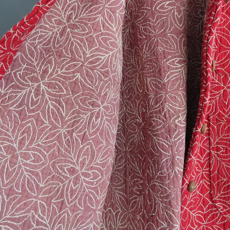 lining of short kantha jacket
