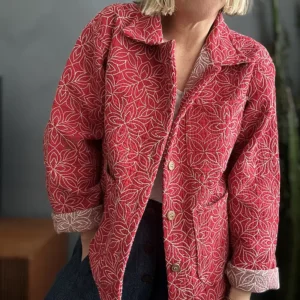 QUILTED KANTHA JACKET