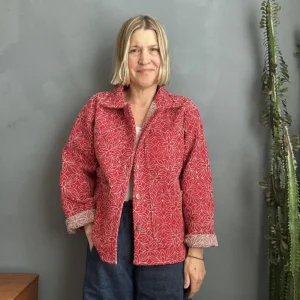 QUILTED KANTHA JACKET