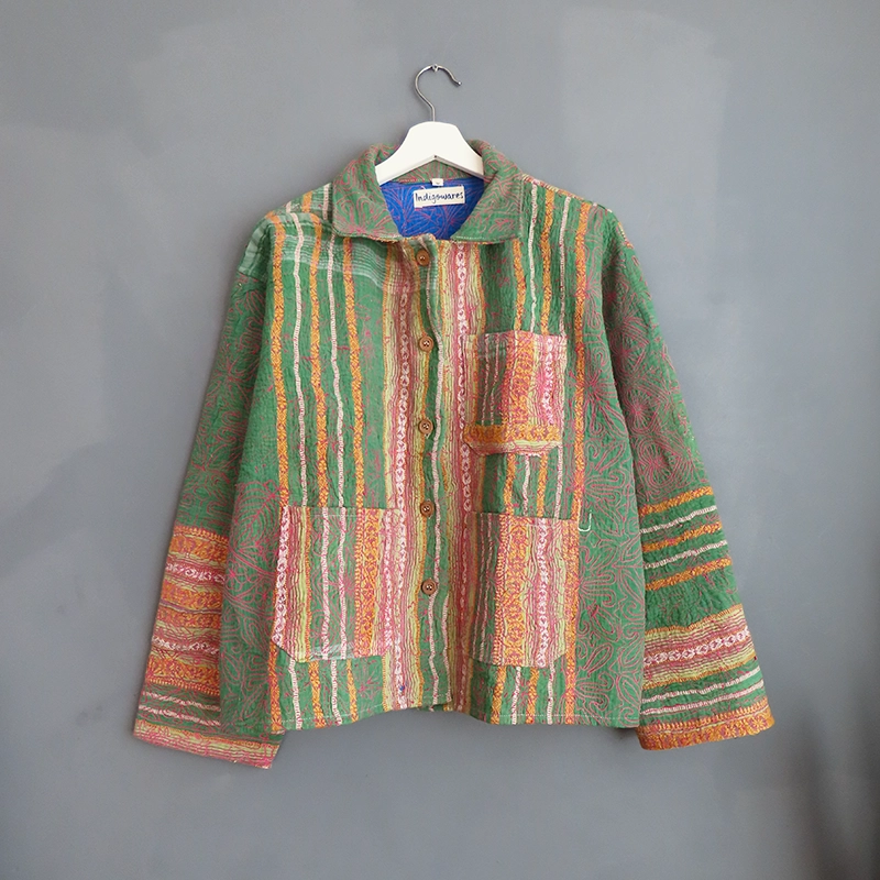 kantha quilted jacket