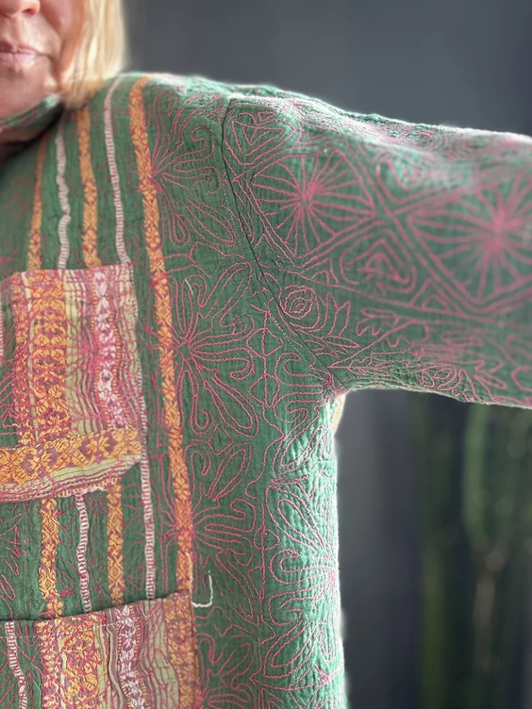 kantha quilted jacket