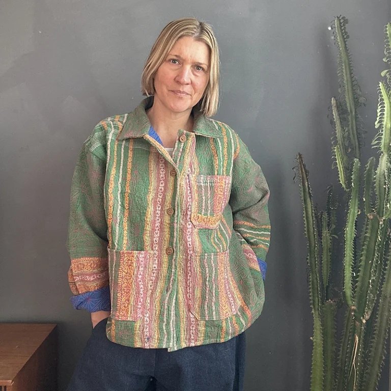 kantha quilted jacket