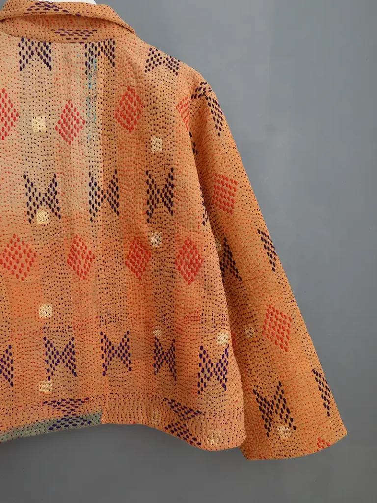 zoom in kantha stitching