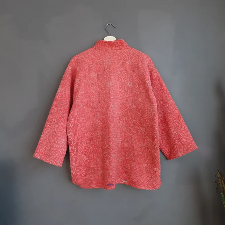 reverse side of kantha jacket