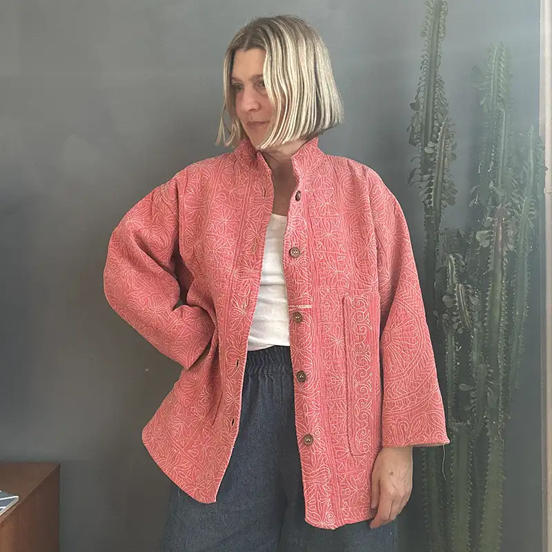 kantha quilted jacket
