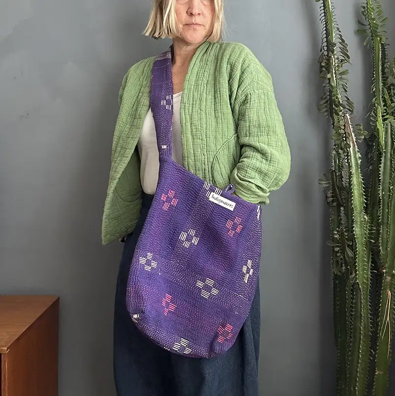 Purple Boho Travel Bag