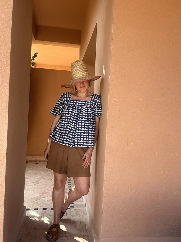 Organic Cotton Block Print Top