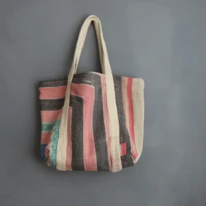 kantha fabric tote bag