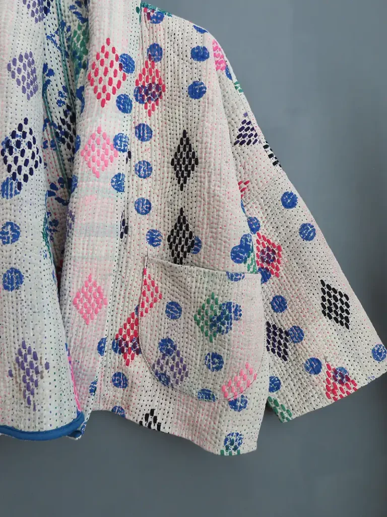 kantha quilted jacket