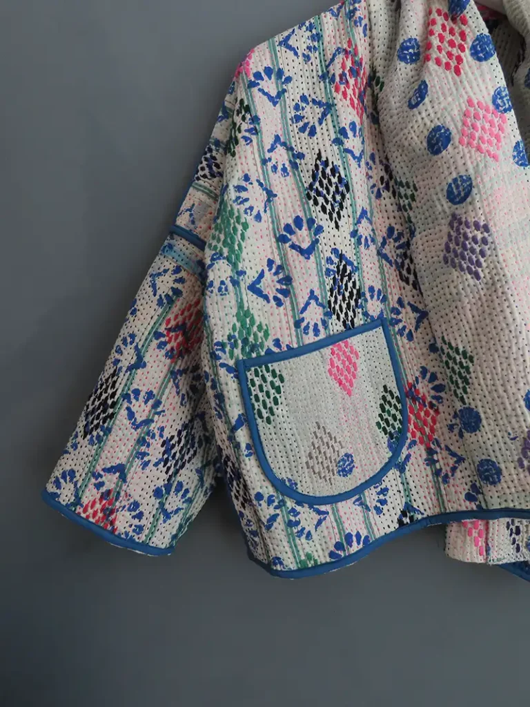 kantha quilted jacket