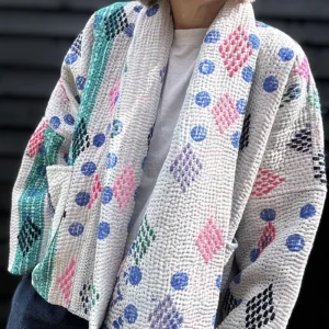 kantha quilted jacket